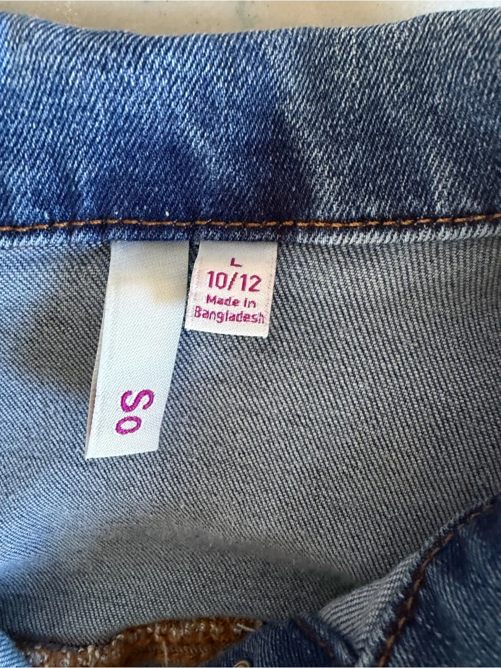 Kids Blue Denim Jacket - Classic Button-Up size 10/12